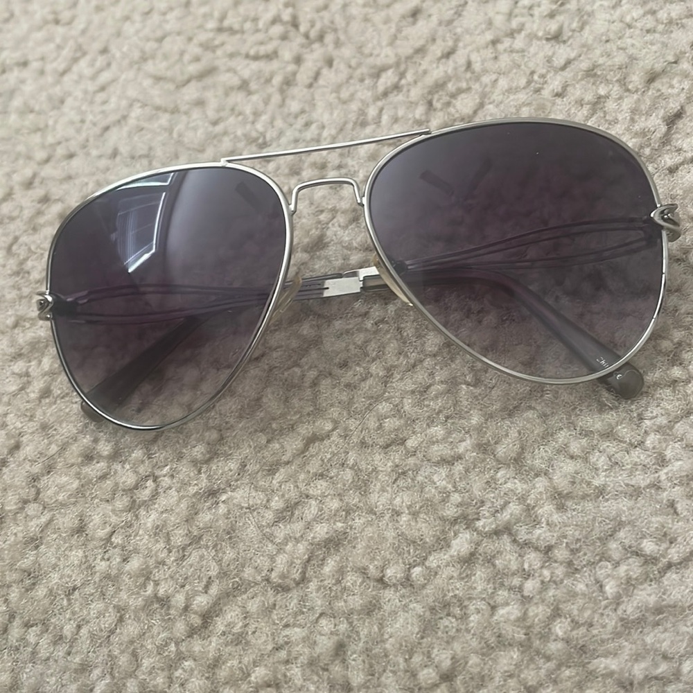 Black Aviator Sunglasses